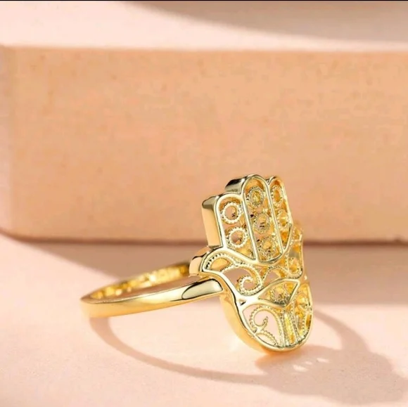 🪬💍Fashionable Hamsa Ring💍🪬 - Picture 2 of 4